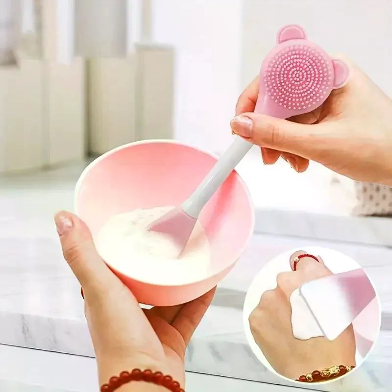 3 uds mascarilla de limpieza Facial de silicona cepillo Multi cuidado de la piel Facial exfoliante exfoliante poros espinillas herramienta de limpieza profunda