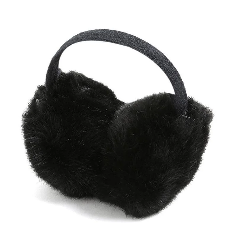 2025 Design Unisex Black Earmuff Winter Ear Muff Wrap Band Warmer Grip Earlap Gift