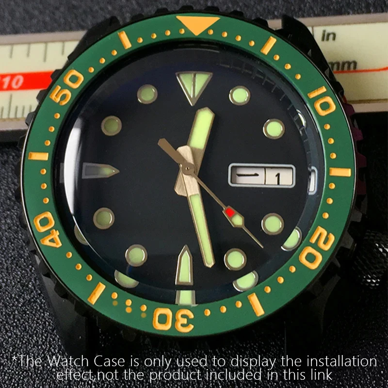 SKX Ceramic Insert 38*31.5mm Flat Bezel Inserts MOD Original SKX007 Crystal 31.5mm Black/Blue/Green Modified Watch Accessories