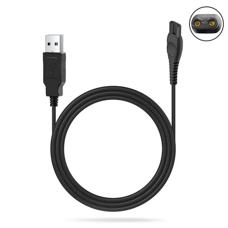 Kabel pengisi daya USB untuk Philips HQ8505 2300 7000 5000 3000 Series 3500 mg5750 mg7750 S1560 alat cukur elektrik