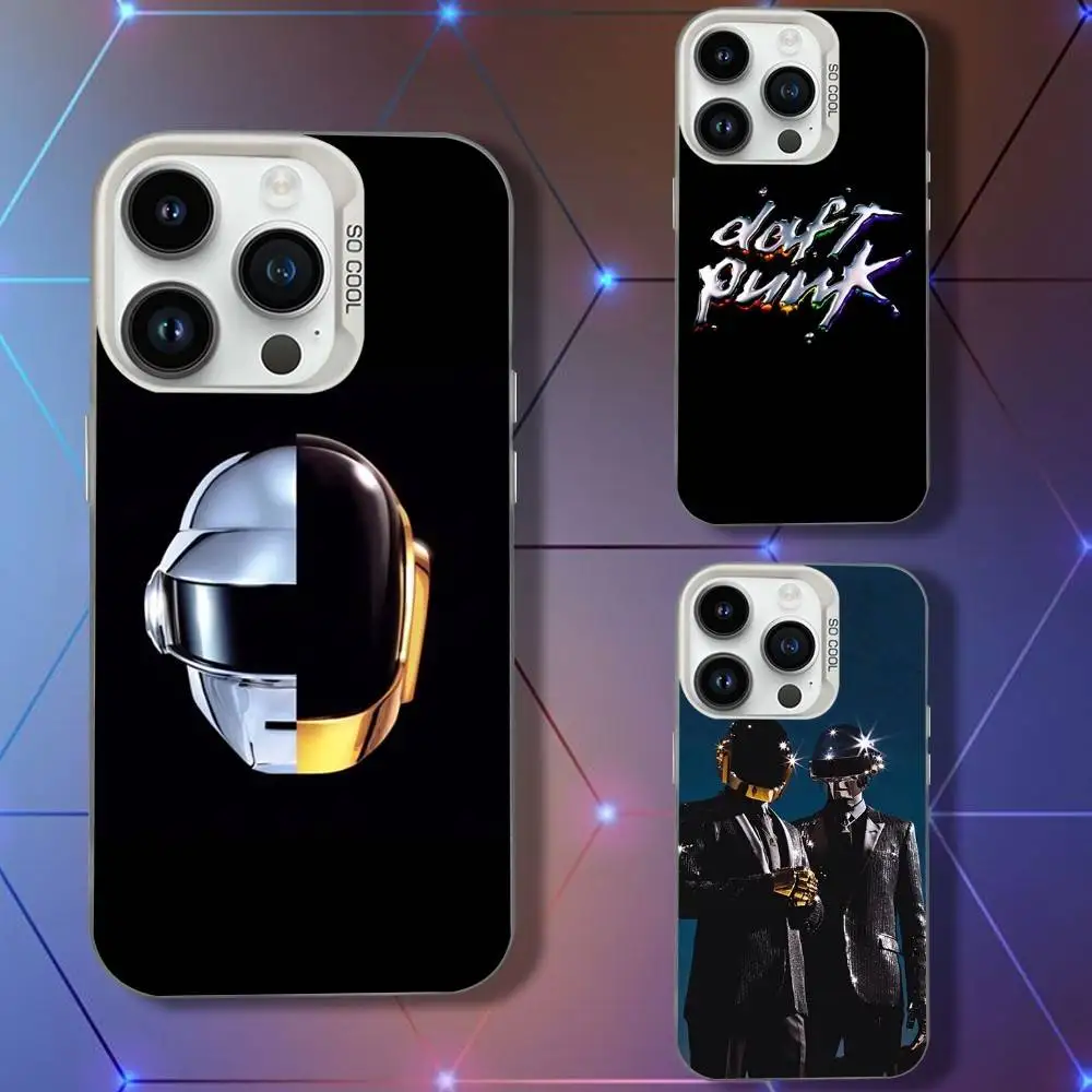 

D-Dafts Band P-Punks Phone Case For iPhone 16,15,14,13,12,11,Pro,XS,Max,Plus,Mini,SE White Candy Matte Shockproof Cover