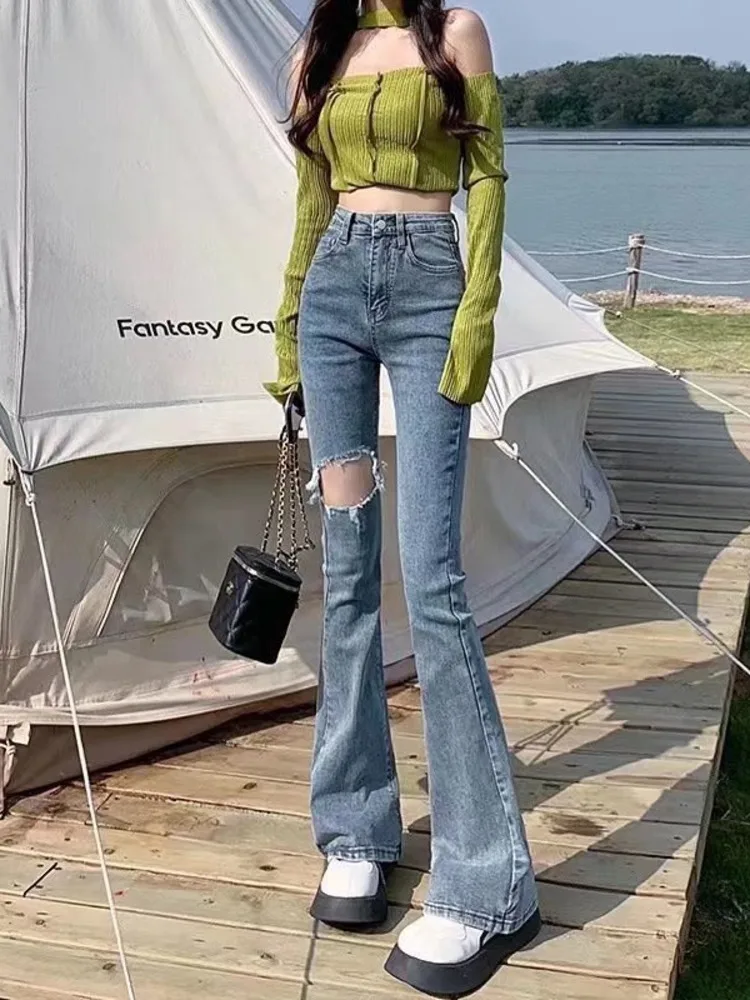 Feynzz Women Pant Woman Jeans High Waist Denim Pants Wide Leg Denim Clothing Blue Jeans Vintage Quality Fashion Straight Pants