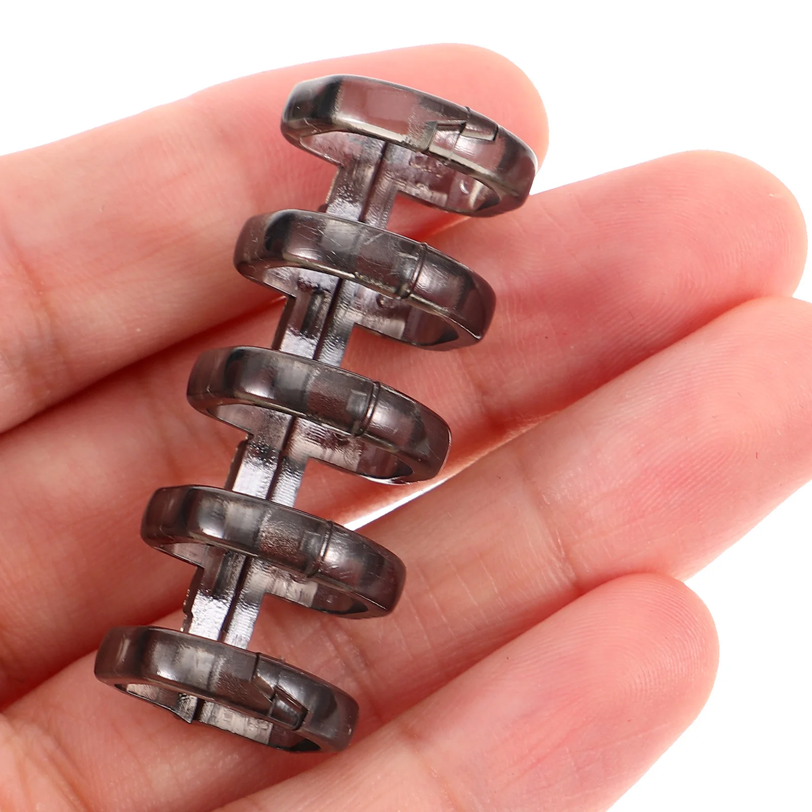 

10Pcs Plastic Binder Rings Loose Leaf Rings Removable Notebook Binding Coils for School Office Use Spiral Binding Coils