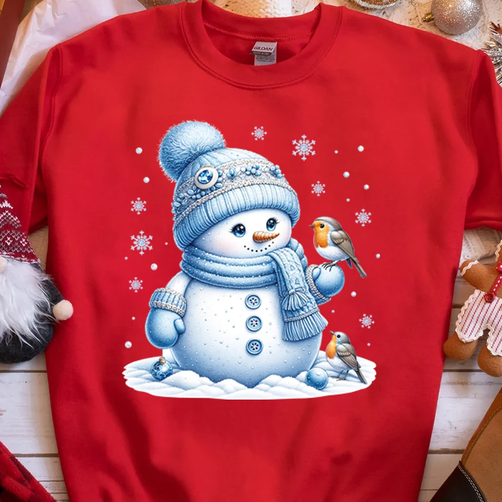 Рождественская Милая наклейка с изображением снеговика и снежинки, теплопередающая наклейка «сделай сам», стирающаяся наклейка для горячей раскраски, ручная глажка