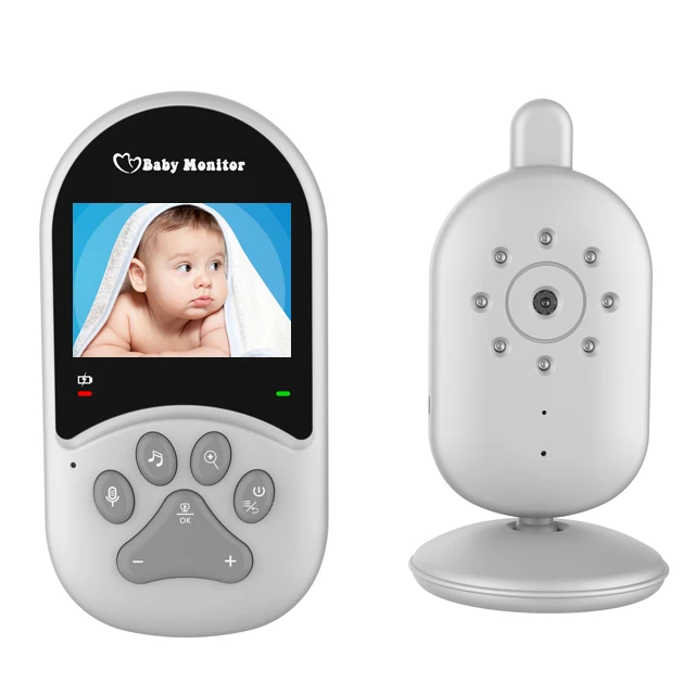2.4Inch IPS Screen Wireless PTZ Intercom Baby Monitor Temperature Display Nanny Cam Feeding Plan Long Distance BabySitter Camera
