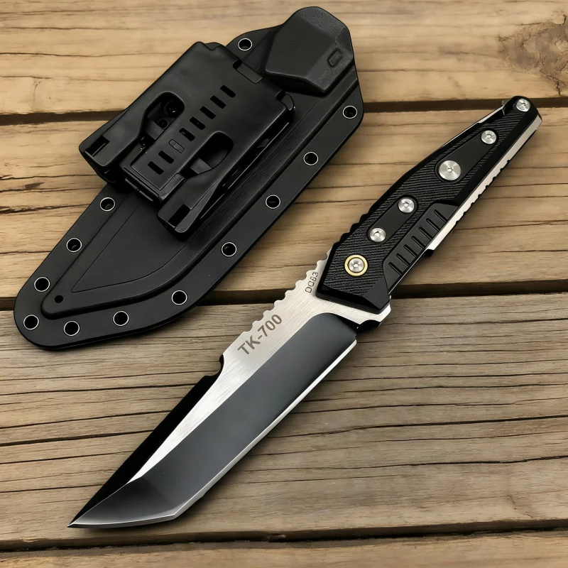 

Нож для активного отдыха, интегрированный в конструкцию, портативный, толстый, высокой твердости, острый прямой нож для использования на природе.