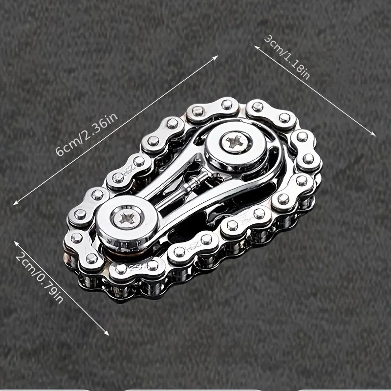 New Sprockets Flywheel Fingertip Gyro Fidget Spinner Antistress Anxiety Metal Bike Chains EDC Spinner Fidget Toys For Adult