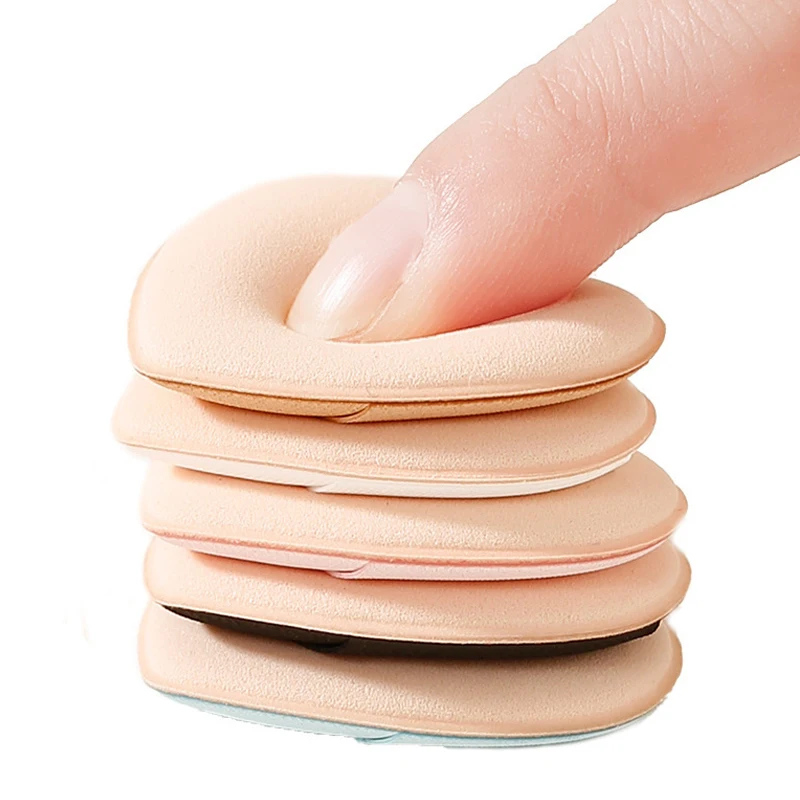10/20/30/50 قطعة على شكل قلب إصبع مسحوق نفث الجافة والرطبة ثنائي الاستخدام يشكلون الإسفنج المحمولة المخفي الأساس نفث ماكياج أداة