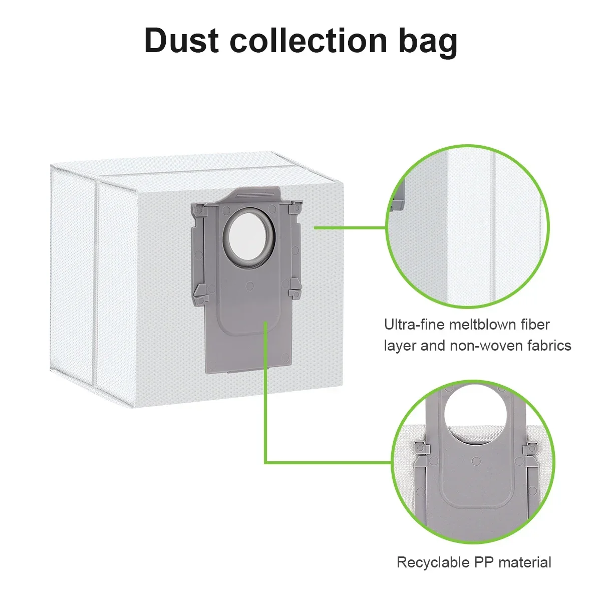 Dust Bag for Roborock S7 MaxV Ultra / Q5+ / Q7+ / Q7 Max+ / T8 G10S / G10S PRO Robot Sweeper S7 MaxV Ultra Accessories