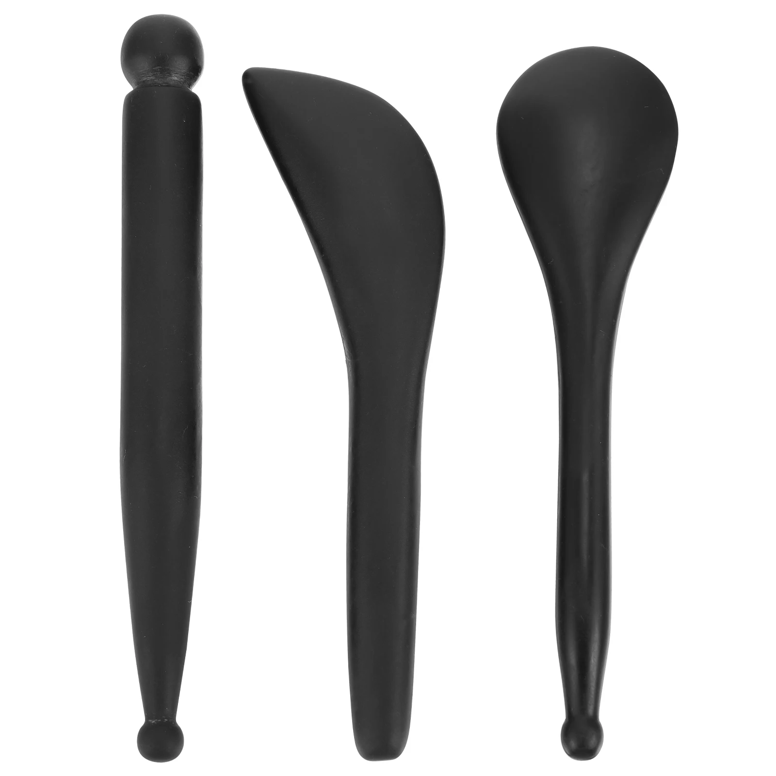 

1Set Black Massage Rods High-Quality Material Compact Lightweight Face Acupressure Pen Massaging Comfortable Skin