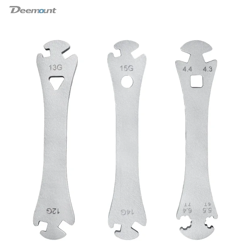 Portable Bicycle Spoke Wrench Nipple Assembling Tool 12G/13G/14G/15G 4.3mm 4.4mm Square Nipple 5.5mm 6.4 mm Star Type Fits