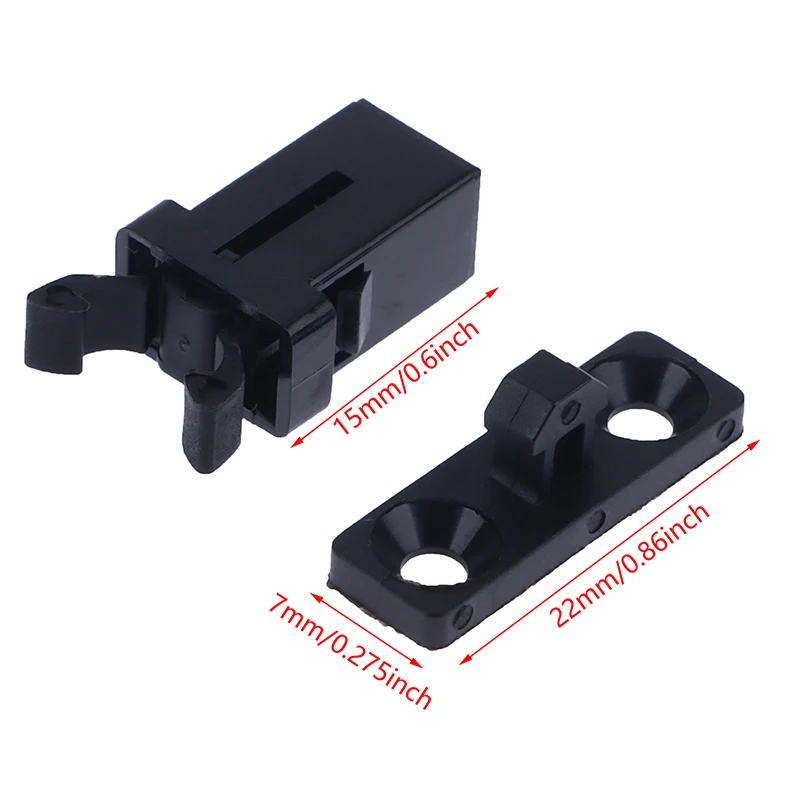 EN 10pcs new Trash Can Plastic Lock Self-Locking Switch Replacement Catch Compatible Lid Bin Latch Repair Clip