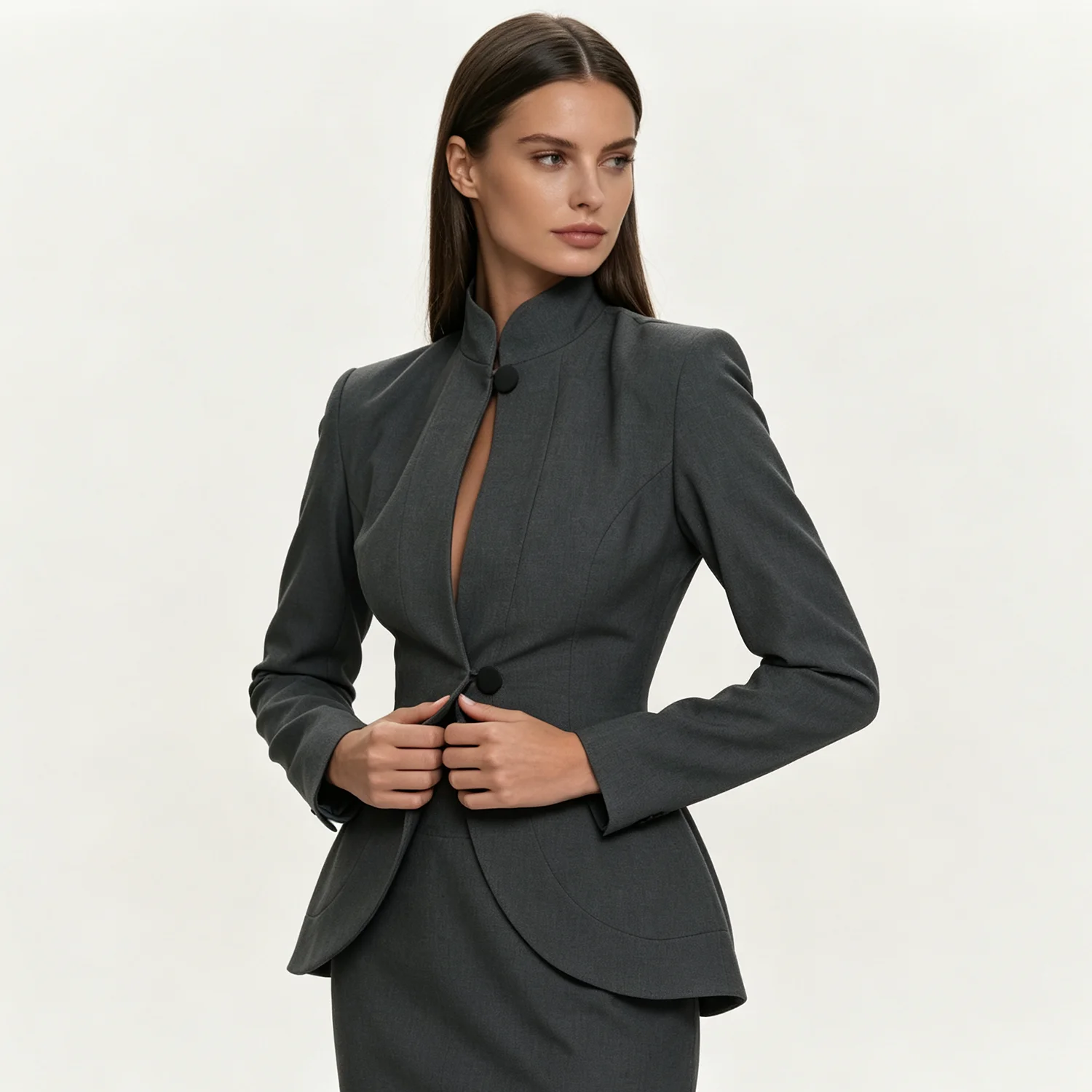 PUAL 2026 Women Stand Collar S - Formal Attire Woman 评论和价格