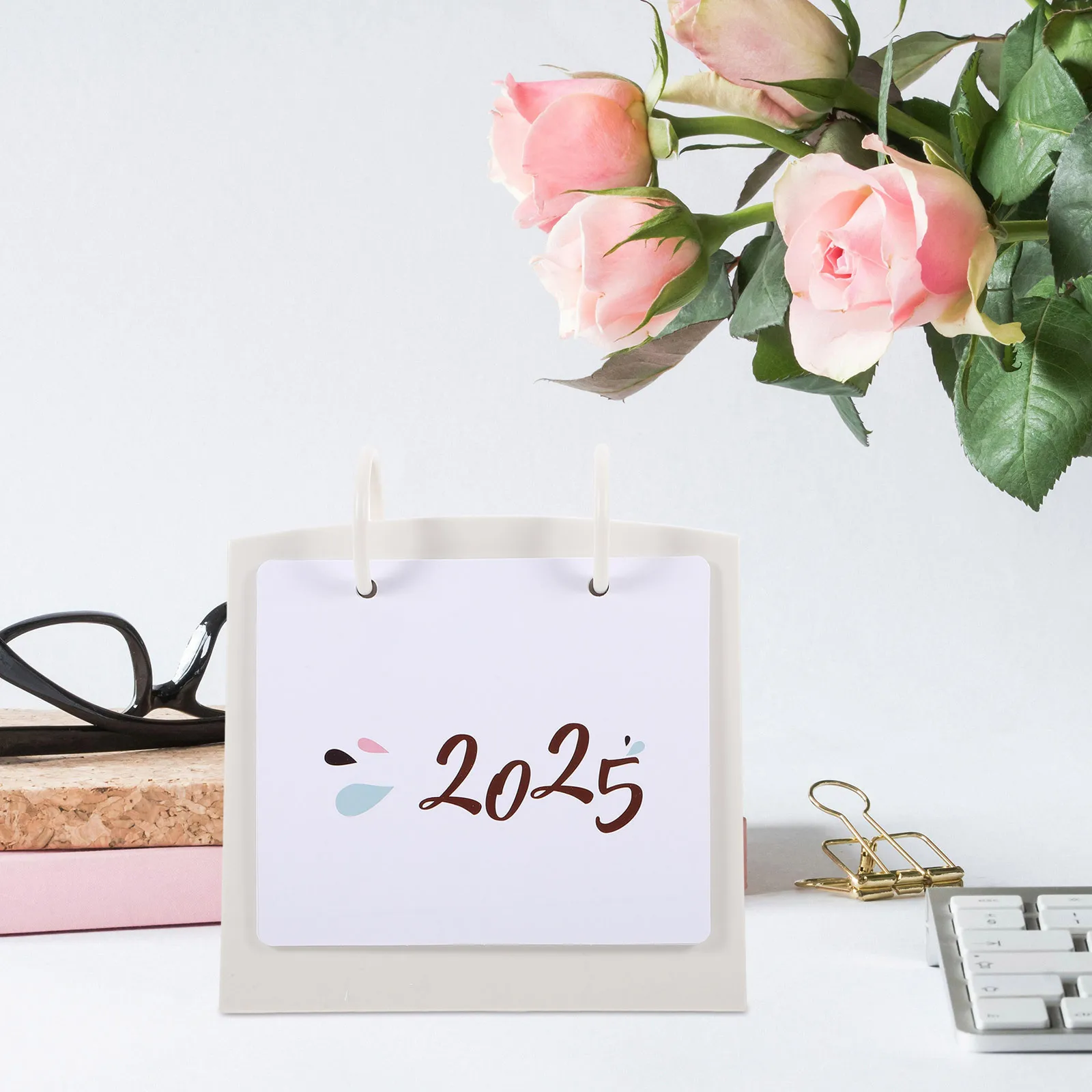 أجندة مكتبية /رزنامة مكتبية 2024-2025 يقف نمط انقلبت قاعدة مستقرة الشهرية سطح المكتب منضدية التقويم للمنزل مكتب عمل التقويمات #5