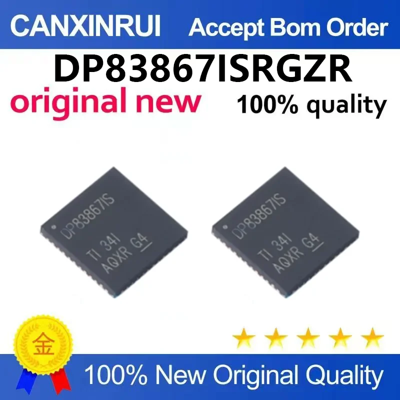 （5pcs-100pcs）Brand new original DP83867ISRGZR DP83867IS VQFN-48 Ethernet PHY transceiver chip