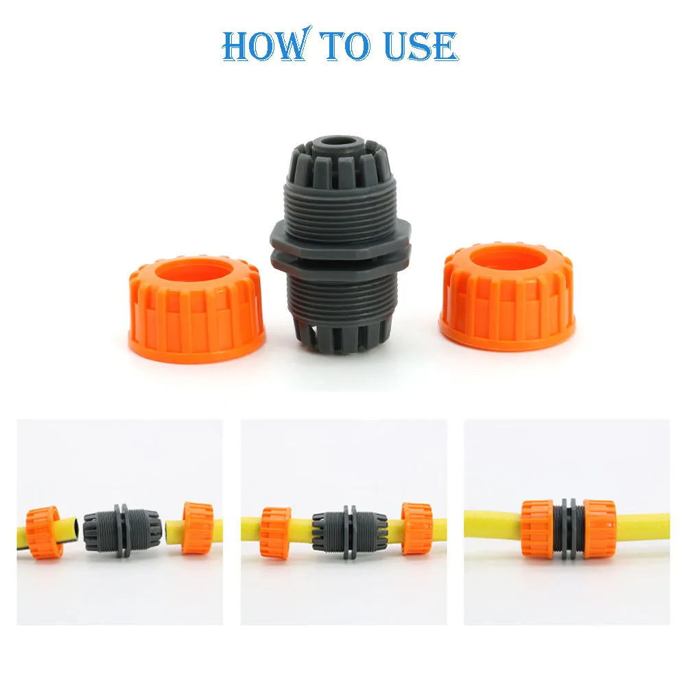 Garden Hose Quick Connector 1/2 3/4 1 Inch Pipe Coupler Stop Water Connector 32/20/16mm Repair Joint Irrigation System