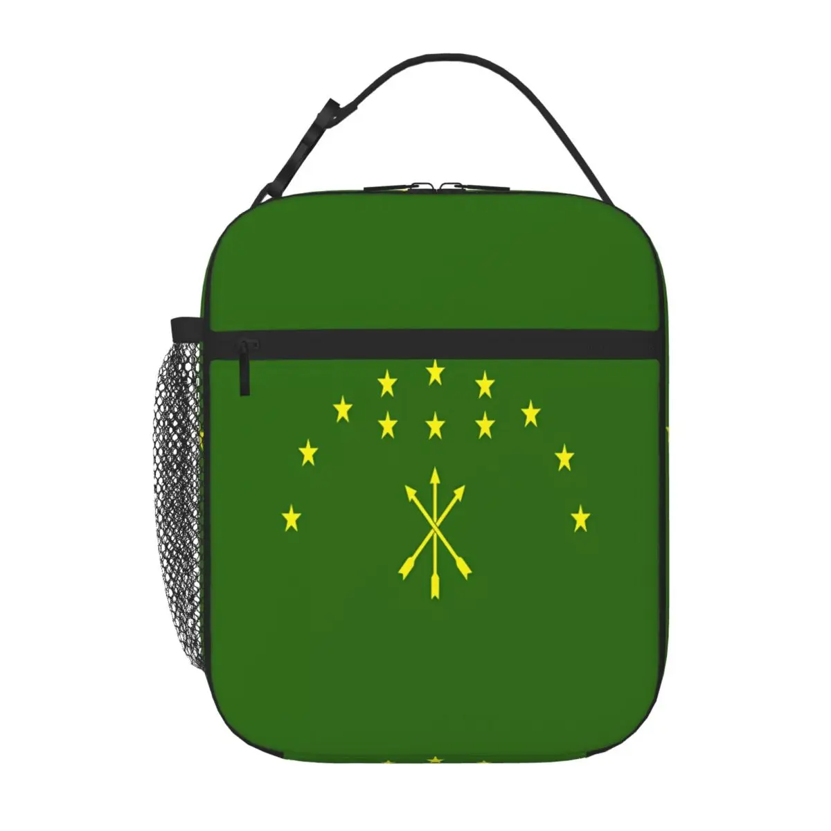 Bestselling Adiga Flag With Yellow Stars Great Adiga Gift Perfect Everyday Use Neoprene Lunch Bag Yard Party Food Tote Bag
