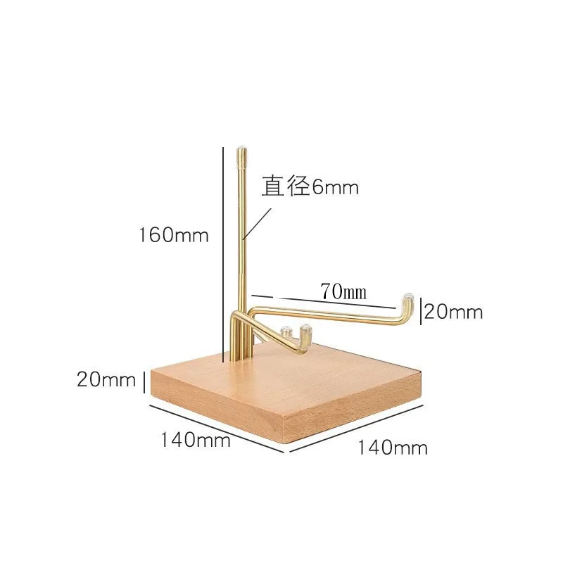 Black walnut CD player holder Album rack Disc storage Vinyl record player display stand