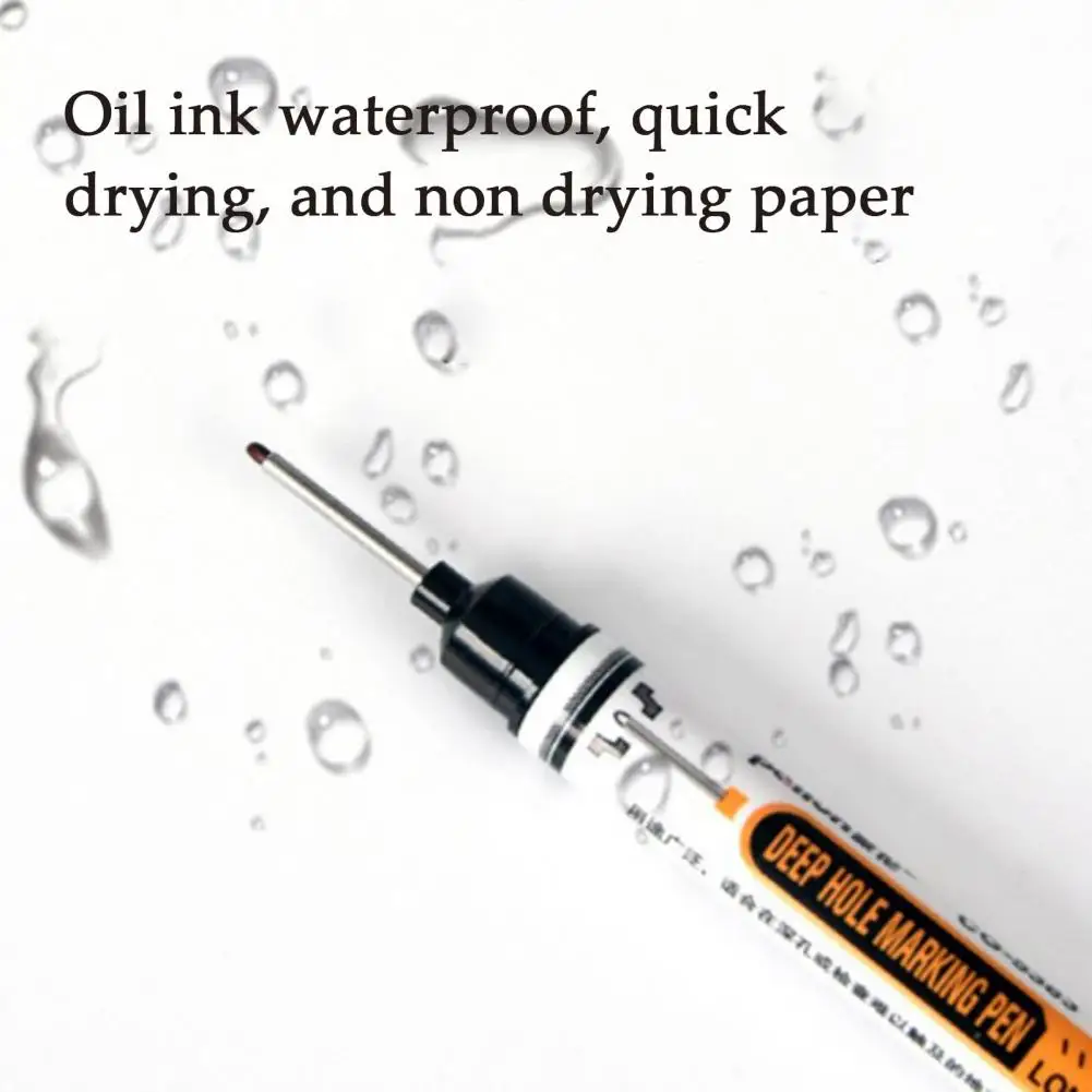 4 個ロングヘッド深穴マーカーペン 20 ミリメートルロングノーズマーカーカラフルな大工ペン建設浴室木工 기호펜