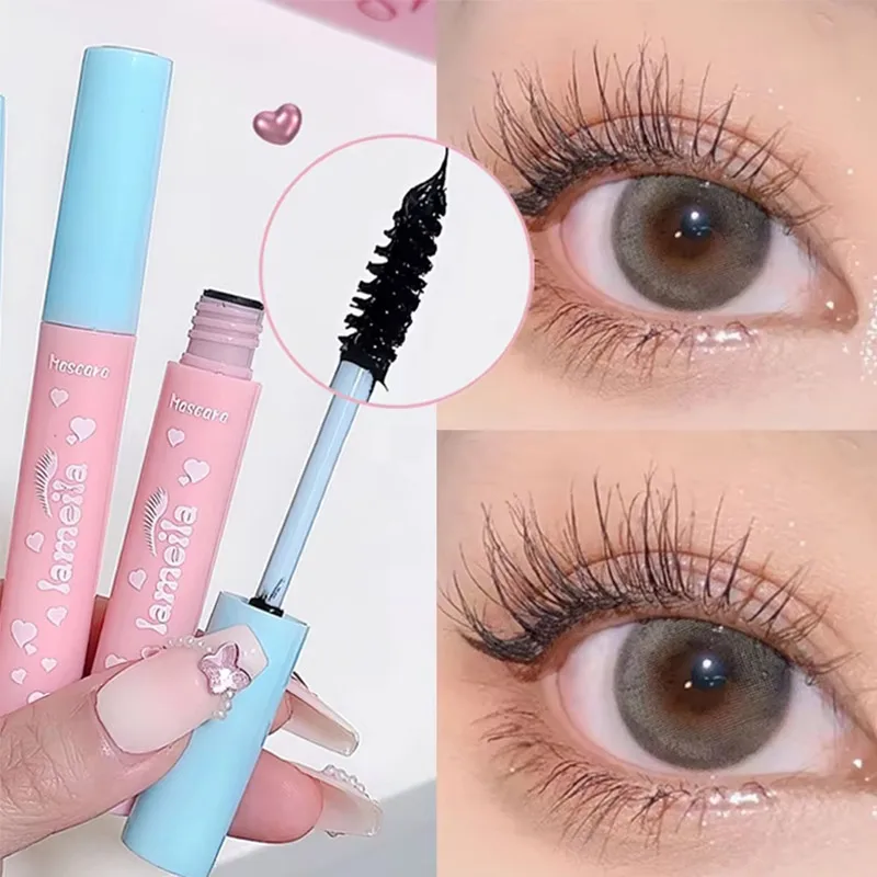 1/2/3Pcมาสคาร่าLong-Actingกันน้ําNon-Haloสียางง่ายต่อการลบแต่งหน้าNon-cakingมาสคาร่าCurling Lashขยายขนตาแต่งหน้า