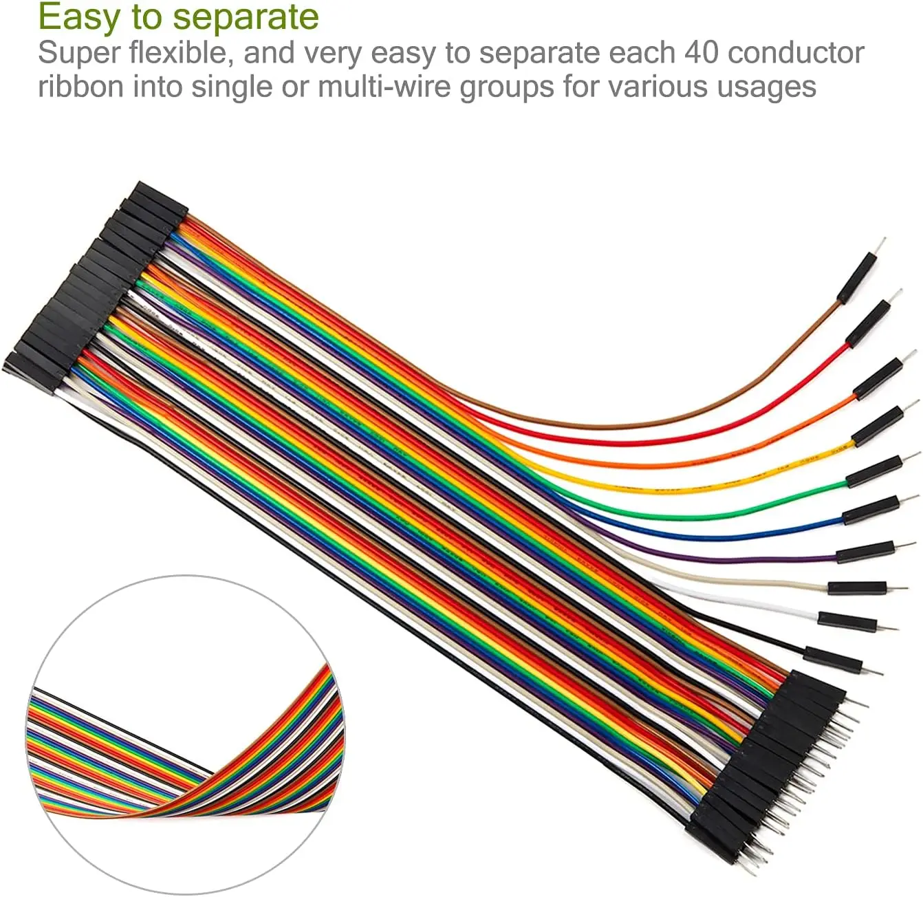 40PIN Dupont Line 10cm 20 30CM Male to Male + Female to Male + Female to Female Jumper Wire Dupont Connector Cable for arduino