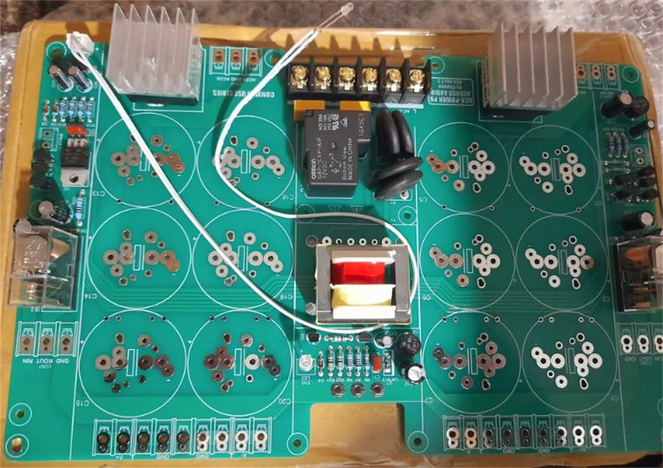 Bryston or General Horn Protection Soft Start Rectifier Filter Power Supply Board, Left and Right Channels Independent