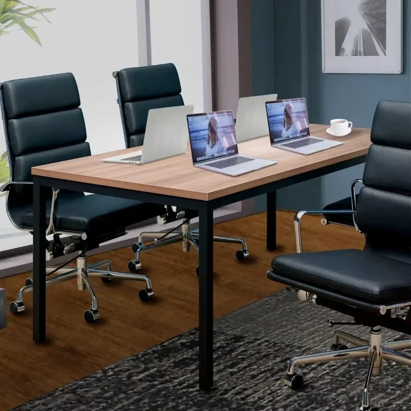 Large Table Computer Desk, Office Desk Sturdy Writing Workstation for Home Office Modern Simple Sturdy Laptop Study Table Walnut