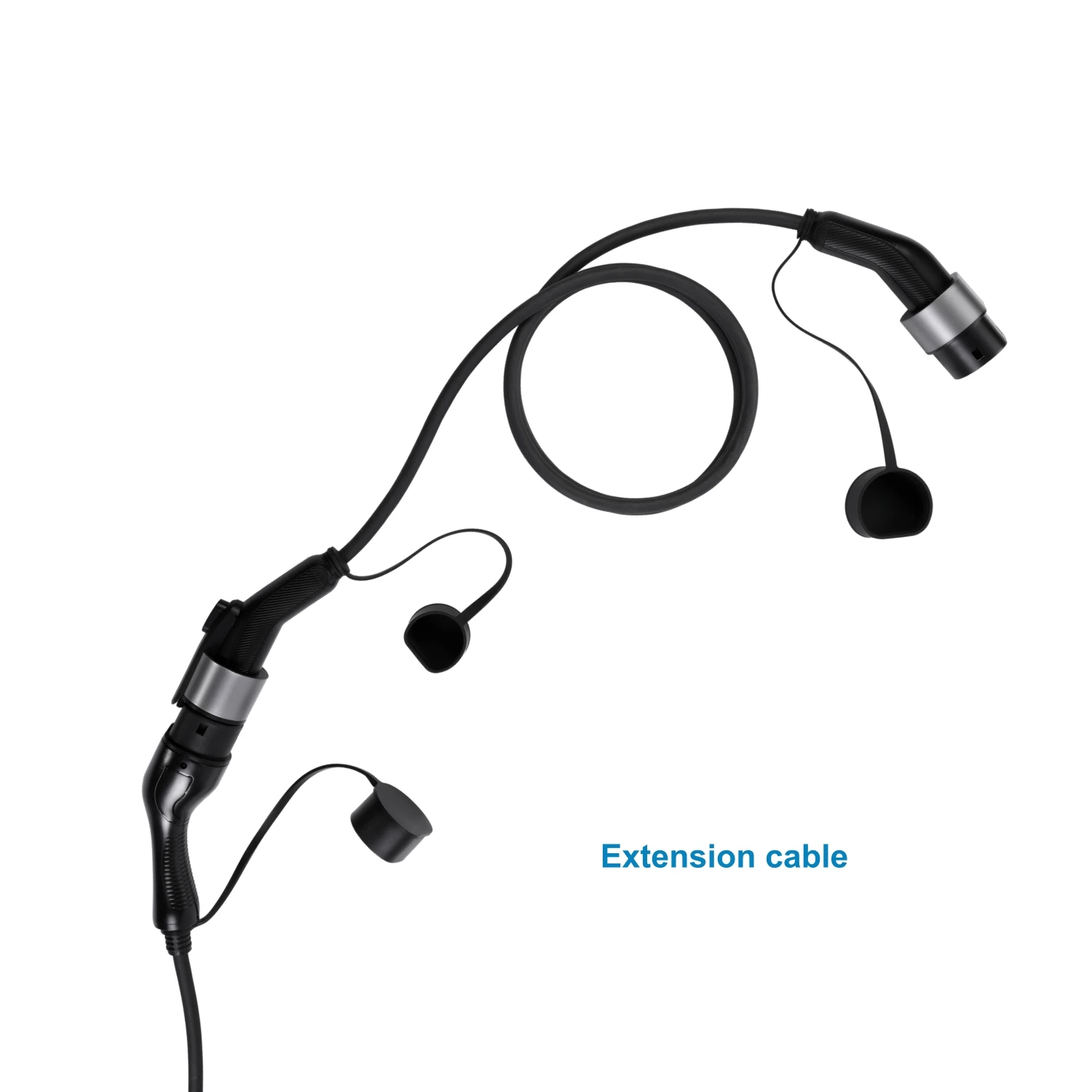 EVcharger4U EXTENSION EV Cable Type 2 5m 1Phase/3Phase 7kw 11kw 22kw for PORTABLE CHARGER