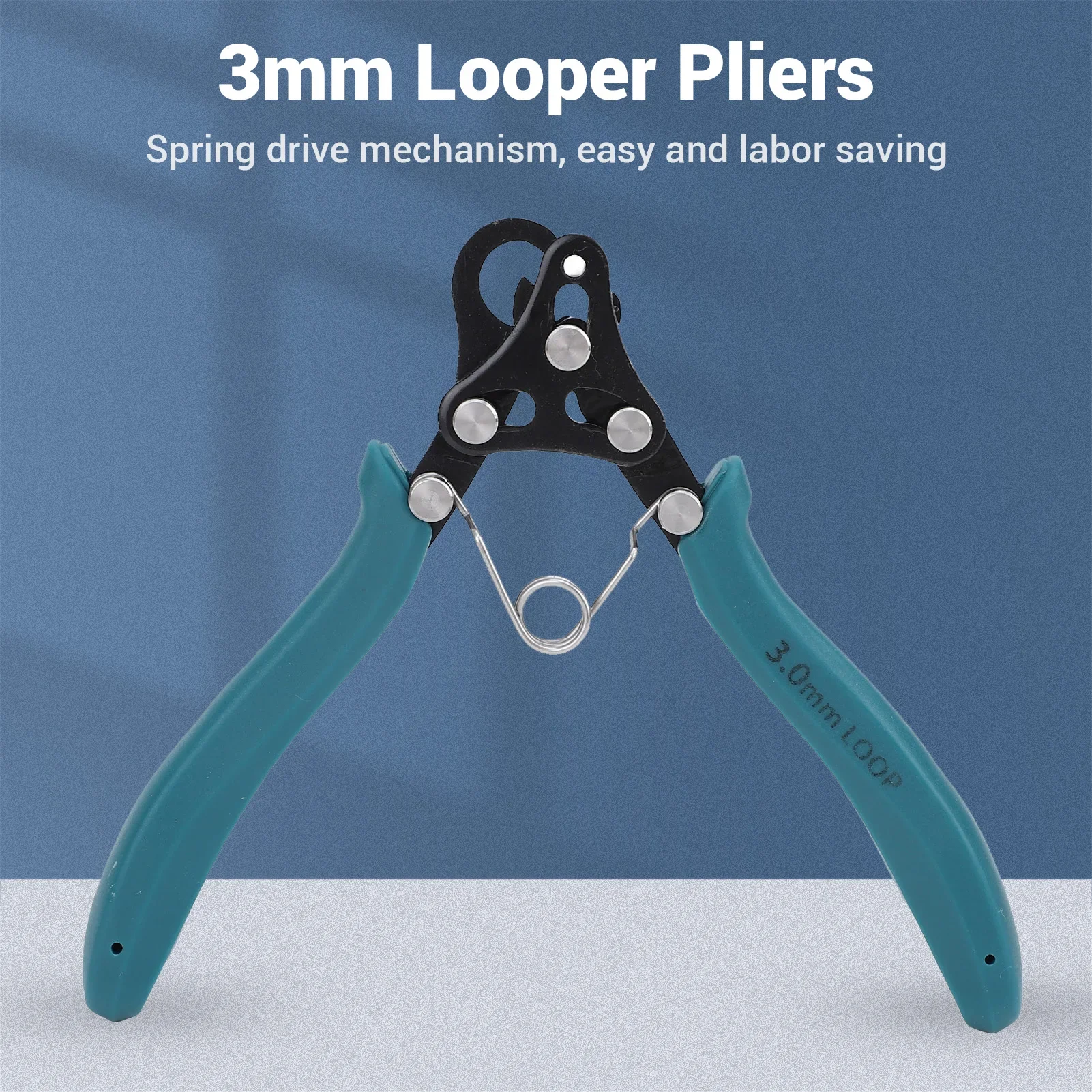 3mm/2.2mm/1.5mm 9 Pin Looper Pliers Jewelry Making Looper Pliers Wire Loop Tool for DIY Winding Various Types of 18-26 AWG Wires