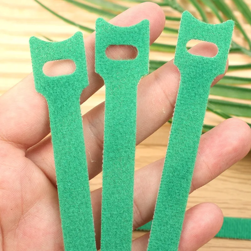 10-200PCS Green Invisible Garden Ties Reusable Strap Plants Adjustable Soft Strap No Damage Multi Purpose Home Cable Plant Band