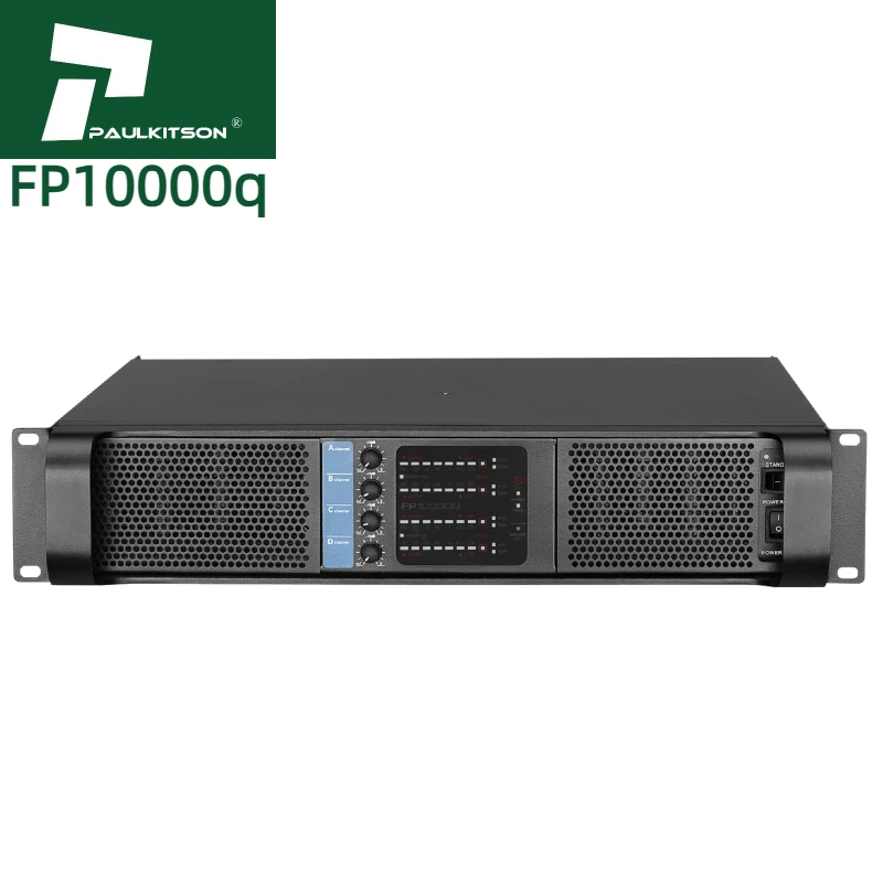 مضخم صوت Paulkitson FP10000q 4X1350W مضخم طاقة احترافي 4 قنوات 10000 وات مكبرات صوت مكبر كهربائي معدات صوت