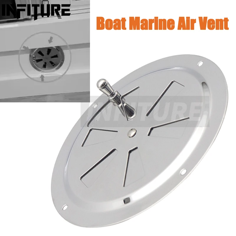

Adjustable Air Vent Stainless Steel Boat Marine Round Square Grille Ventilation Louvered Ventilator Grill Cover Side Knob Open