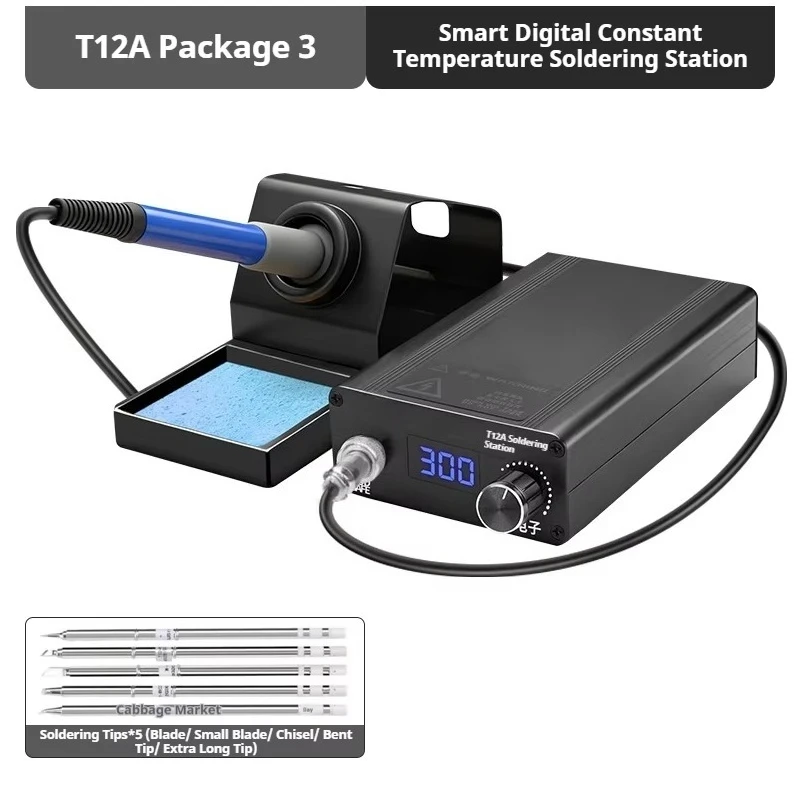 T12A And cooled high-power industrial-grade electronics repair welding speed thermoelectric iron soldering station