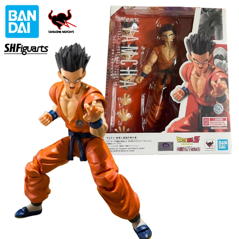 

In Stock Original Bandai S.H.Figuarts SHF Yamcha Dragon Ball Anime Action Figure Toy Gift Model Collection Hobby