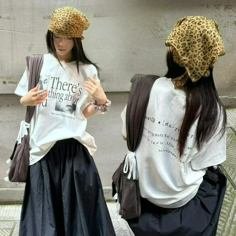 Leopard Print Square Scarf Spicy Girl Thin Satin DIY Hip-hop Y2K Square Scarf Women Headband Lady Hairband Wrap Neckerchief