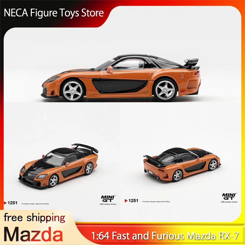 

Pre-Sale Minigt 1:64 Fast And Furious Mazda Rx-7 Alloy Car Model #1251 Desktop Car Model Ornaments Ornament Collection Car Toy