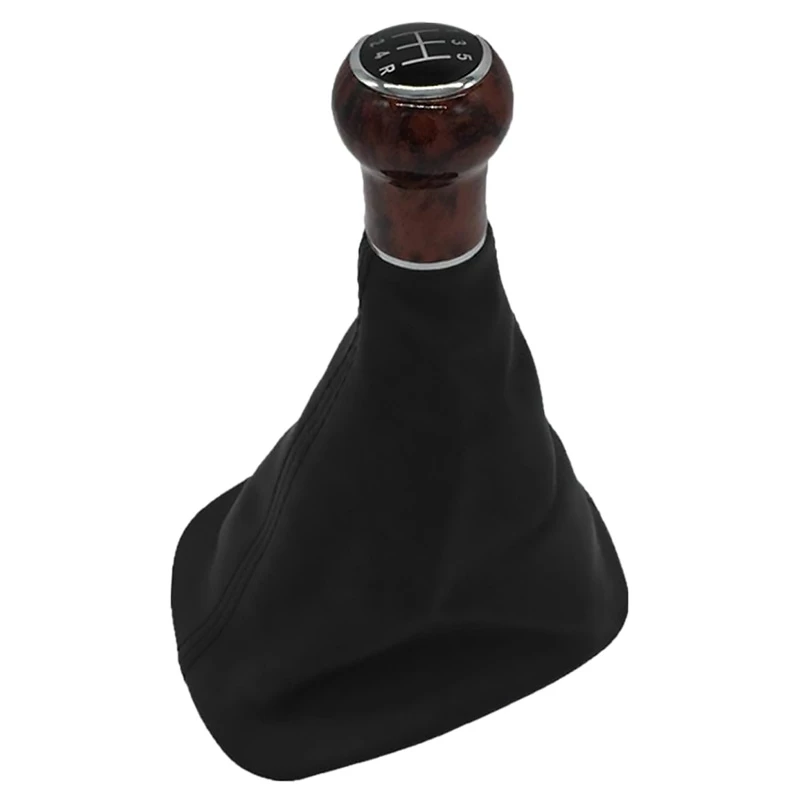 Car Accessories 5-Speed Manual Gear Shift Knob Shifter Lever Gaiter Boot for Pas
