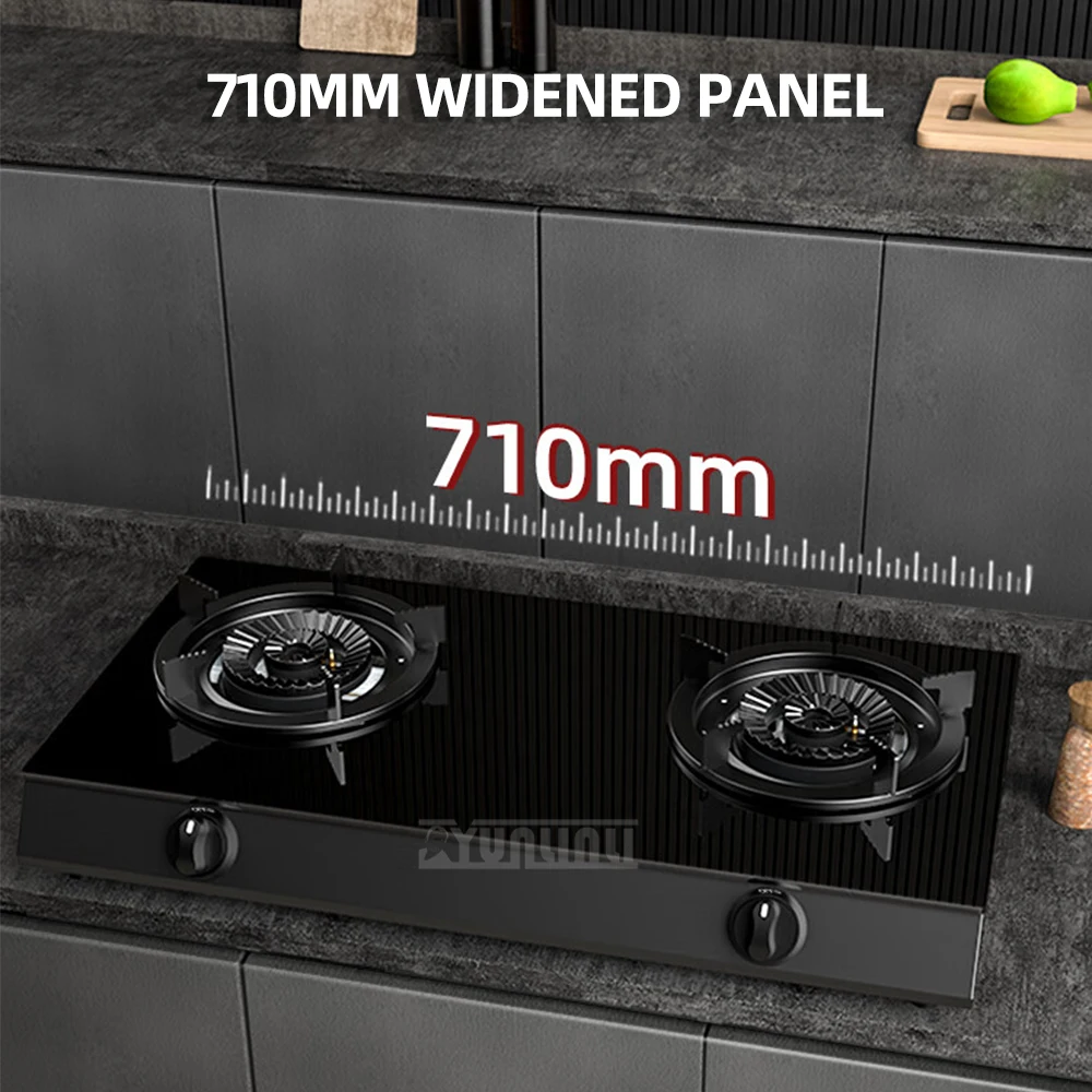 家庭用ガスコンロ ステンレス製 ダブルガスコンロ キッチン用調理台 省エネ ガスコンロ