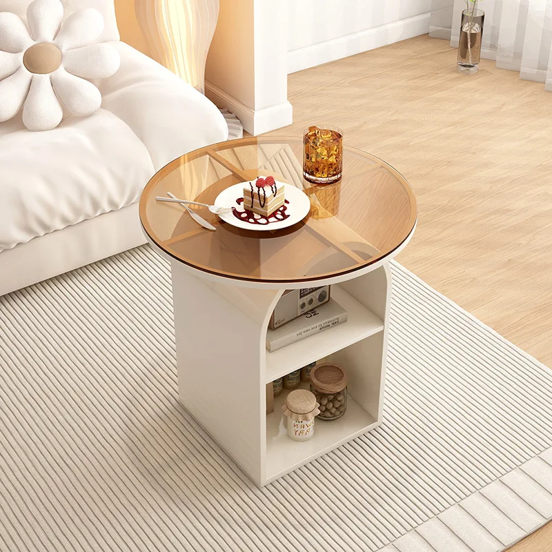 

Sofa side few light luxury high-end new living room movable coffee table