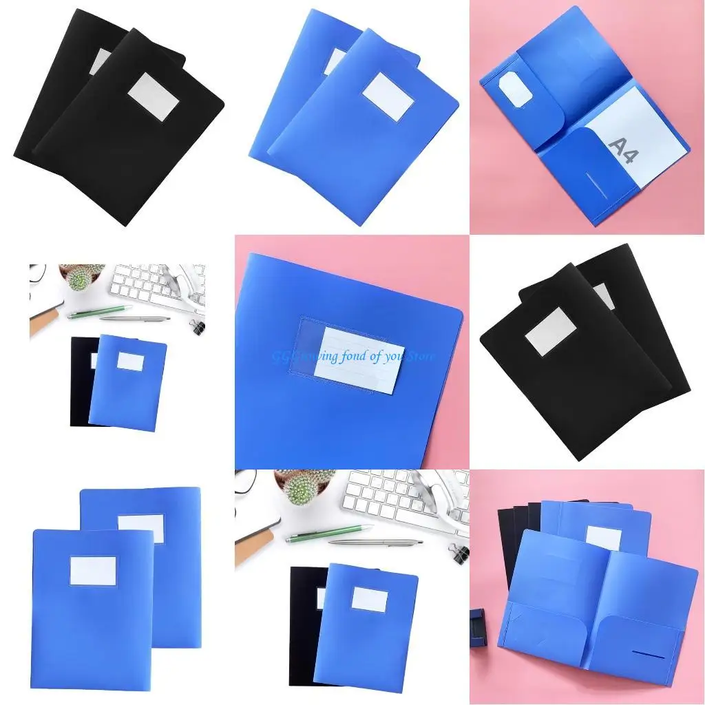 H9EB مجلد بحجم الحروف مكون من قطعتين للفصول المدرسية والمكتبية، مجلد ملفات جيب يحمل ما يصل إلى 100 ورقة #1