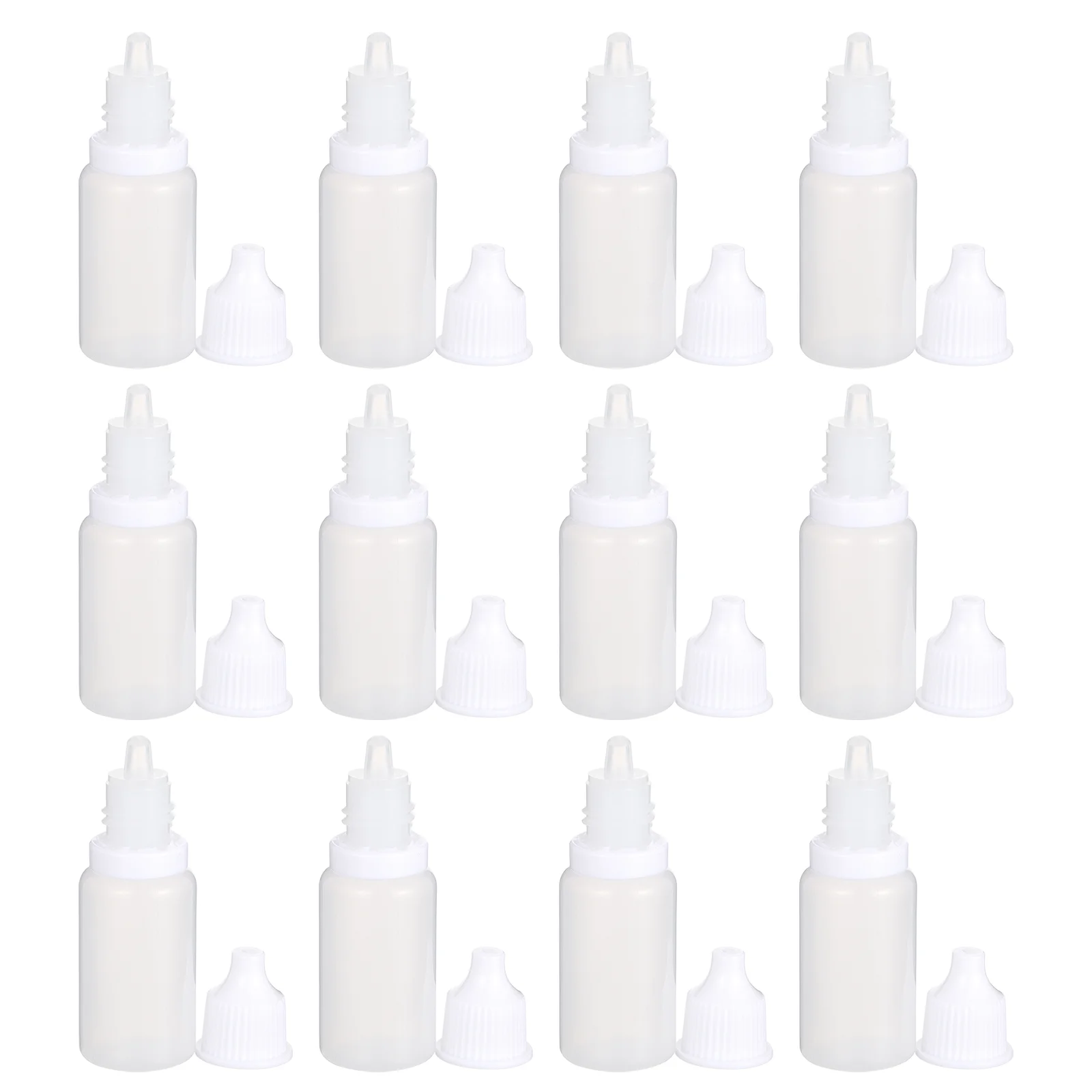 24 Pcs Eye Drops Bottle Compact Liquid Dropper Container Empty Refillable Pointed Mouth