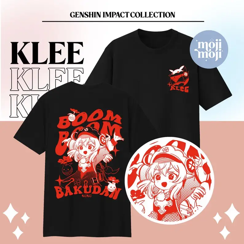 Genshin Impact Klee T-Shirt, Genshin Klee Merch, Klee Shirt, Gamer Shirt, Gifts for Gamers,  Genshin Merch Gift, Anime