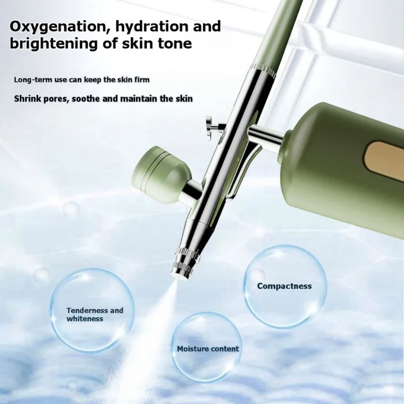 

【ESSENTIALS】Портативный USB-аккумуляторный нано-распылитель с функцией подзарядки — кислородный инжектор высокого давления для увлажнения лица и уменьшения морщин.