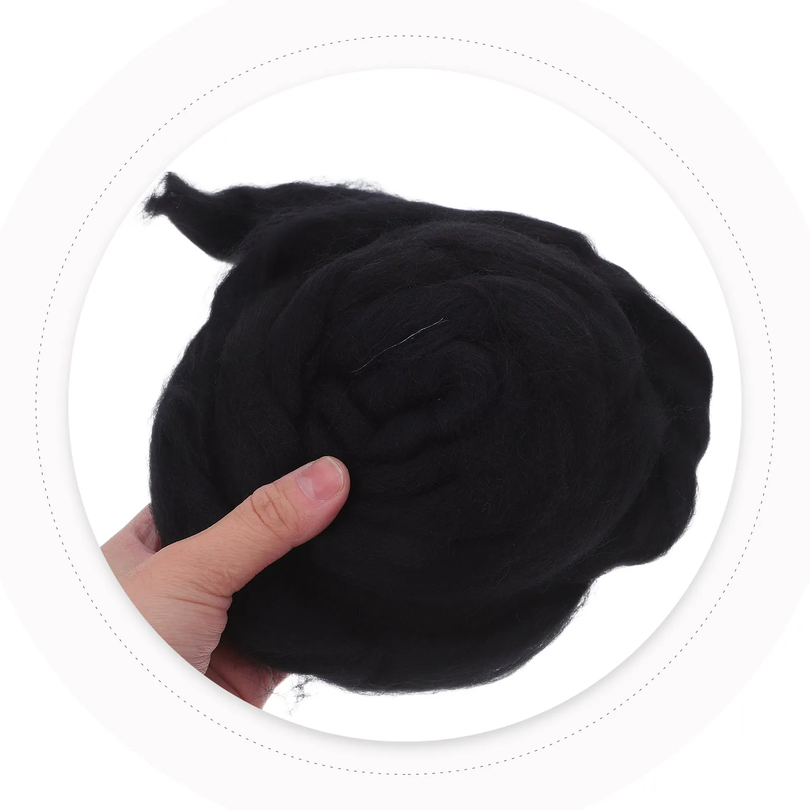 

1Pack Wool Needle Felting Kit Soft Colored Wool Roving for Crafting Animal Felt Figures Home Decoration DIY Felting Fiber