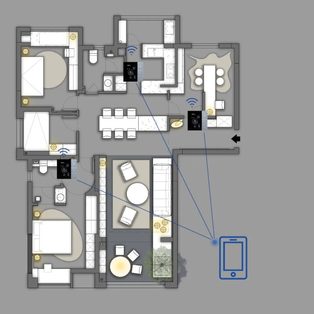 

Для термостата Tuya WiFi с точным управлением температурой для контроллеров котла и электрического подогрева пола