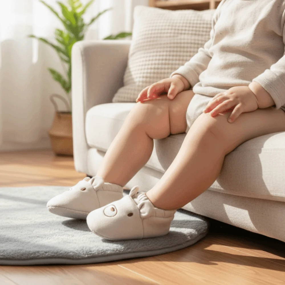 أحذية أطفال قطنية عصرية بنمط حيوانات مضادة للانزلاق جوارب لحديثي الولادة أحذية ناعمة مع آذان أحذية رياضية للأطفال حديثي الولادة