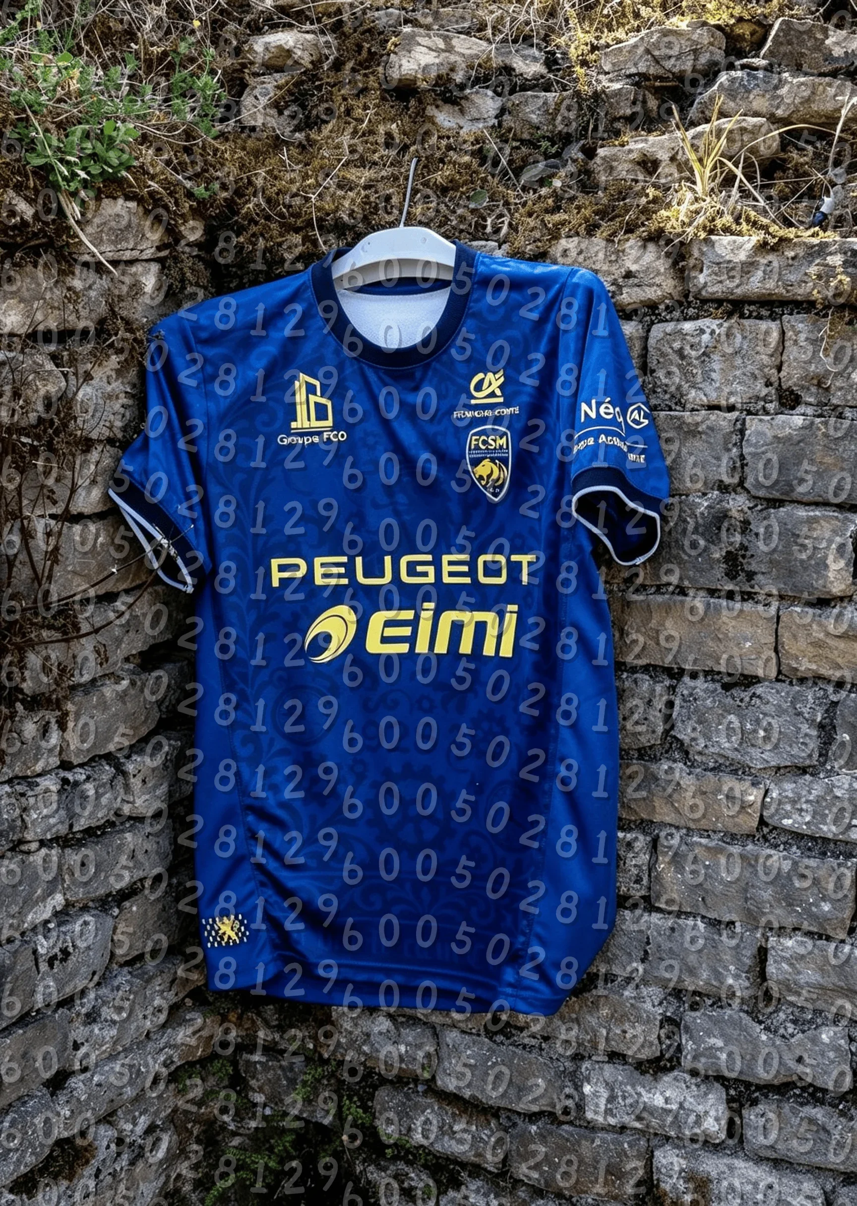 2026-27 Neues Herren FC Sochaux Retro Fußballtrikot Gelb-Blau Raglanärmel Kurzarm Fußball-Fan-Sportshirt Familien-Kinder-T-Shirts – Detail 1