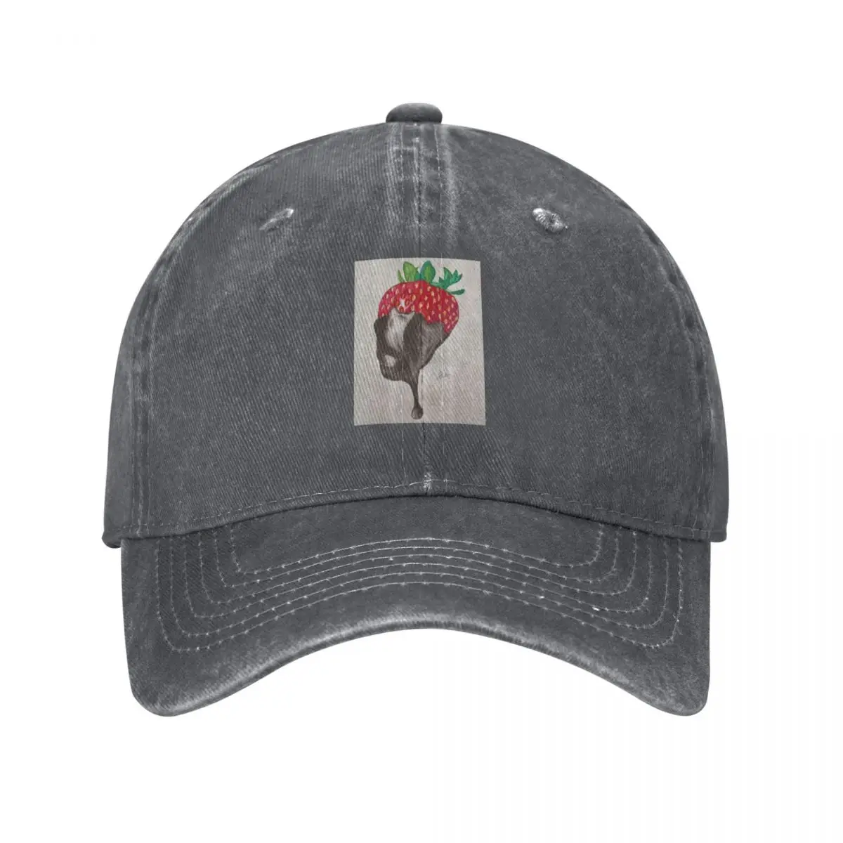 

Chocolate Dipped Strawberry Baseball Cap Streetwear cute Trucker Hat For Girls Men's