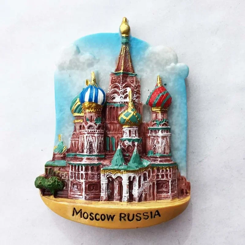 Rosja Podróżujące Magnesy na Lodówkę Moskwa Pamiątki Turystyczne Naklejki na Lodówkę Wystrój Domu Prezenty Ślubne Naklejki Magnetyczne Zabawki Dla Dzieci