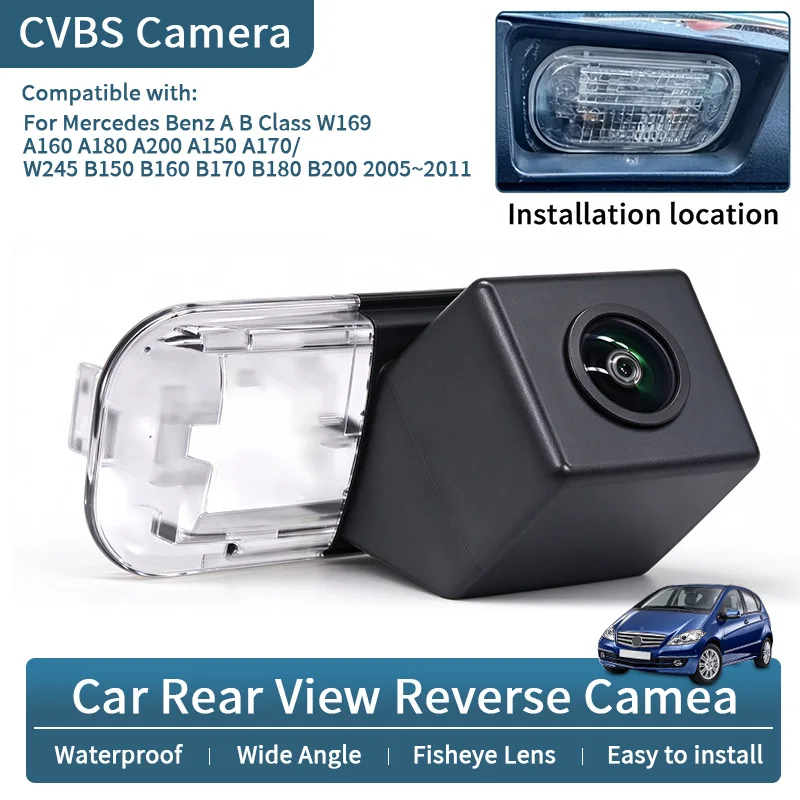Car Rear View Backup Camera For Mercedes Benz A B Class W169 A160 A180 A200 A150 A170/W245 B150 B160 B170 B180 B200 2005~2011